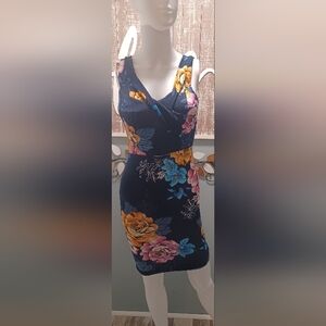Floral Sleeveless Dress - Multicolor